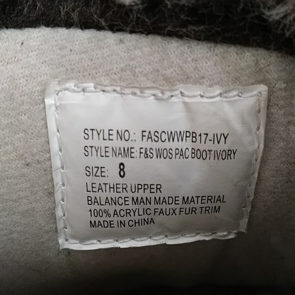 Field & Stream PAC Suede Faux Fur Winter Boots 8 Ivory - Picture 12 of 16